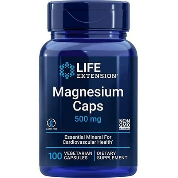 Magnesium Caps 500 mg Vegetarian 100 Capsules J368