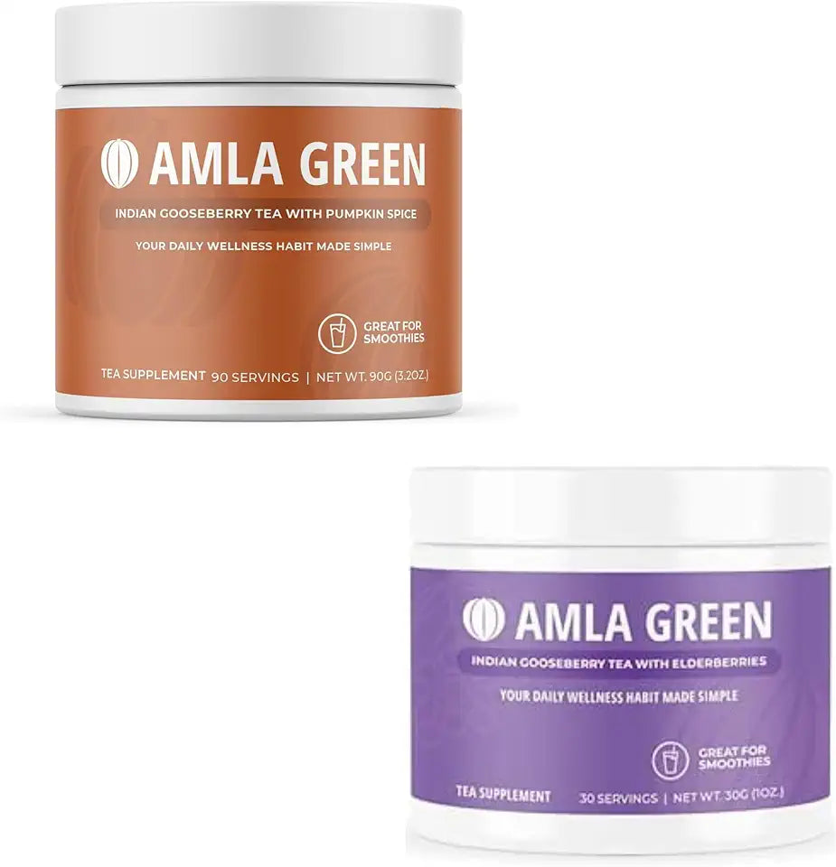 Organic Vegan Amla Powder & Green Tea Supplement R635
