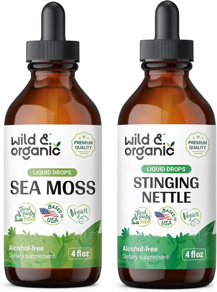 Sea Moss Tincture 4 fl oz & Stinging Nettle Root Tincture 4 fl oz O622