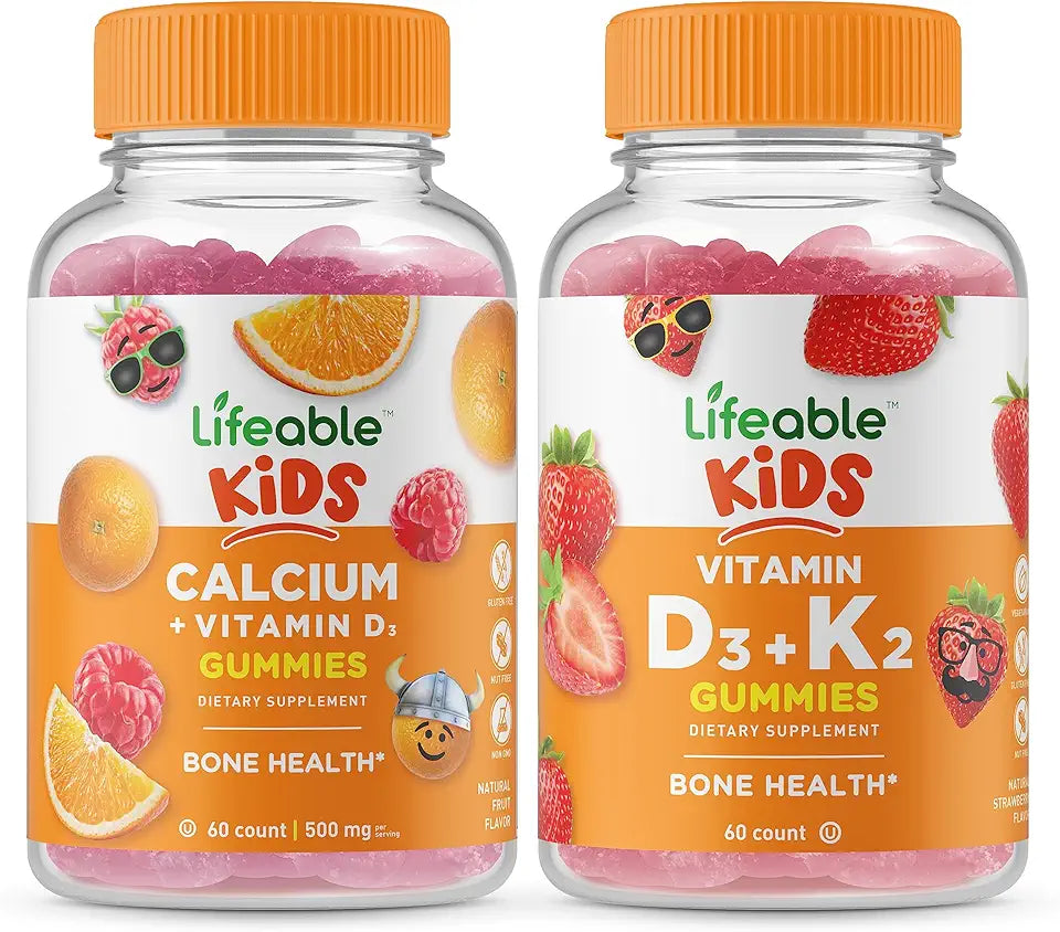 Calcium with Vitamin D3 and K2 Gummies Bundle B82509