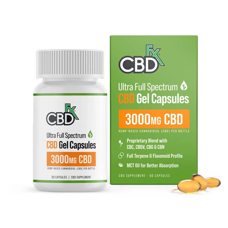 1500-6000mg Full Spectrum CBD Capsules X10773