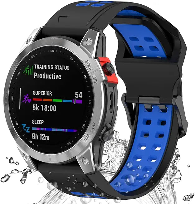 22mm Soft Silicone Waterproof Replacement Band Y1592