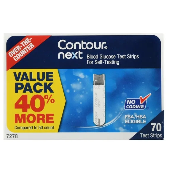 Blood Glucose Test Strips 70 Count V667