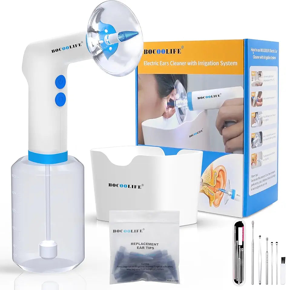 Electric Ear Wax Removal Kit with 4 Pressure Settings D8976