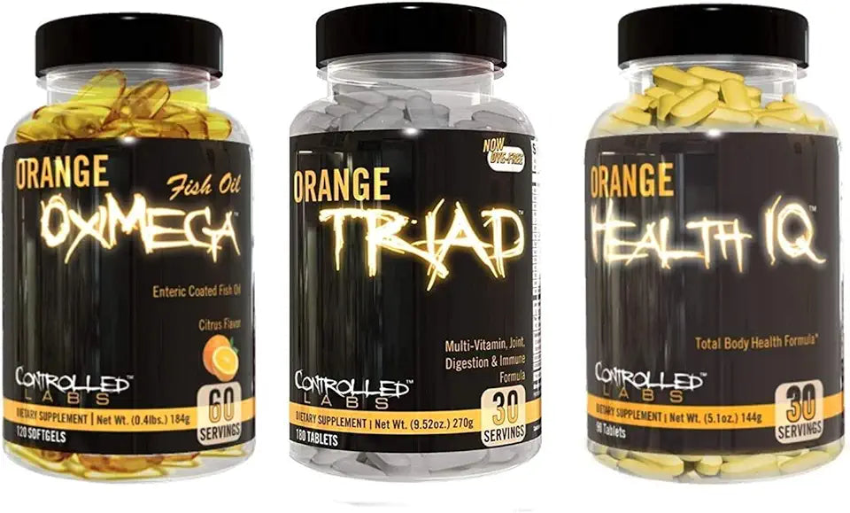 Orange Triad 90 Count, Health IQ 90 Count, Oximega Fish Oil 120 Count D386715