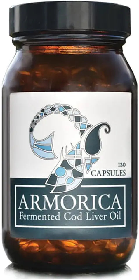 Fermented Cod Liver Oil Cold Processed Raw Atlantic Cod 120 Capsules D483129