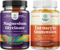 Pure Magnesium Glycinate 400mg and Turmeric Gummies Peach Flavor T115