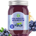 Organic Raw Flavored Sea Moss Gel Blueberry 12oz W82274