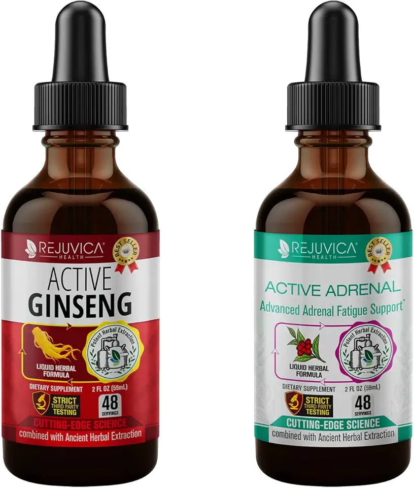 Ginseng Rhodiola Ashwagandha Holy Basil Bundle V5331