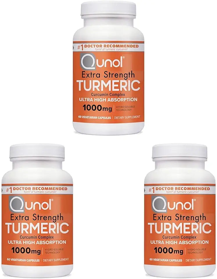 Turmeric Curcumin 1000mg 60 Veggie Capsules Pack of 3 O67873
