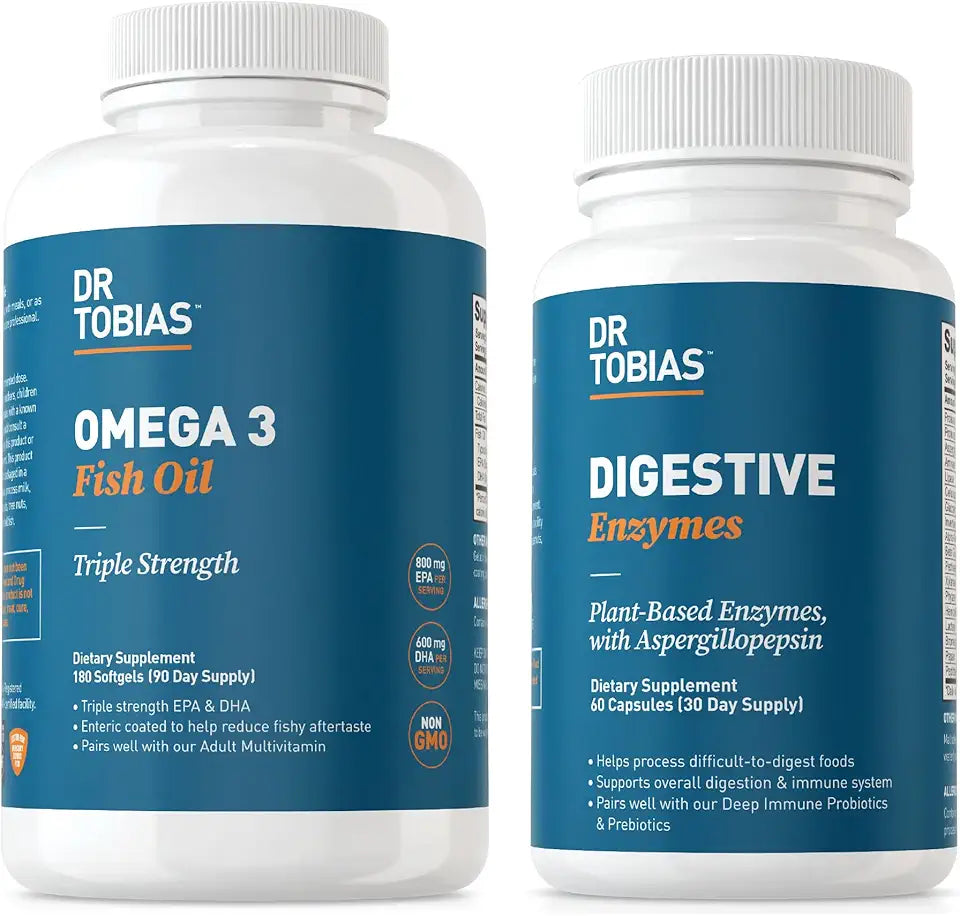 Omega 3 Fish Oil and Digestive Enzymes M176004