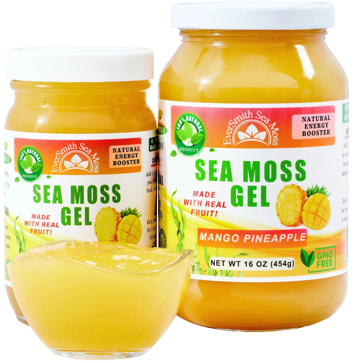 Wildcrafted Irish Sea Moss Gel Mango Pineapple 16 oz L651