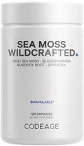 Wildcrafted Irish Sea Moss Spirulina Bladderwrack Burdock 120 Capsules F8746
